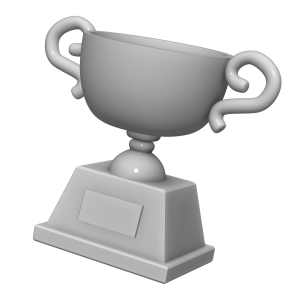 トロフィーの3Dイラスト