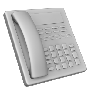 ビジネスホンの3Dイラスト