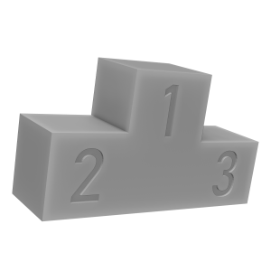 表彰台の3Dイラスト