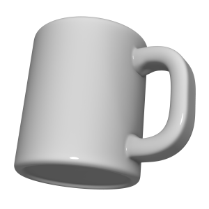 マグカップの3Dイラスト