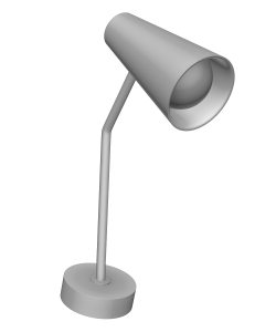 デスクライトの3Dオブジェクト