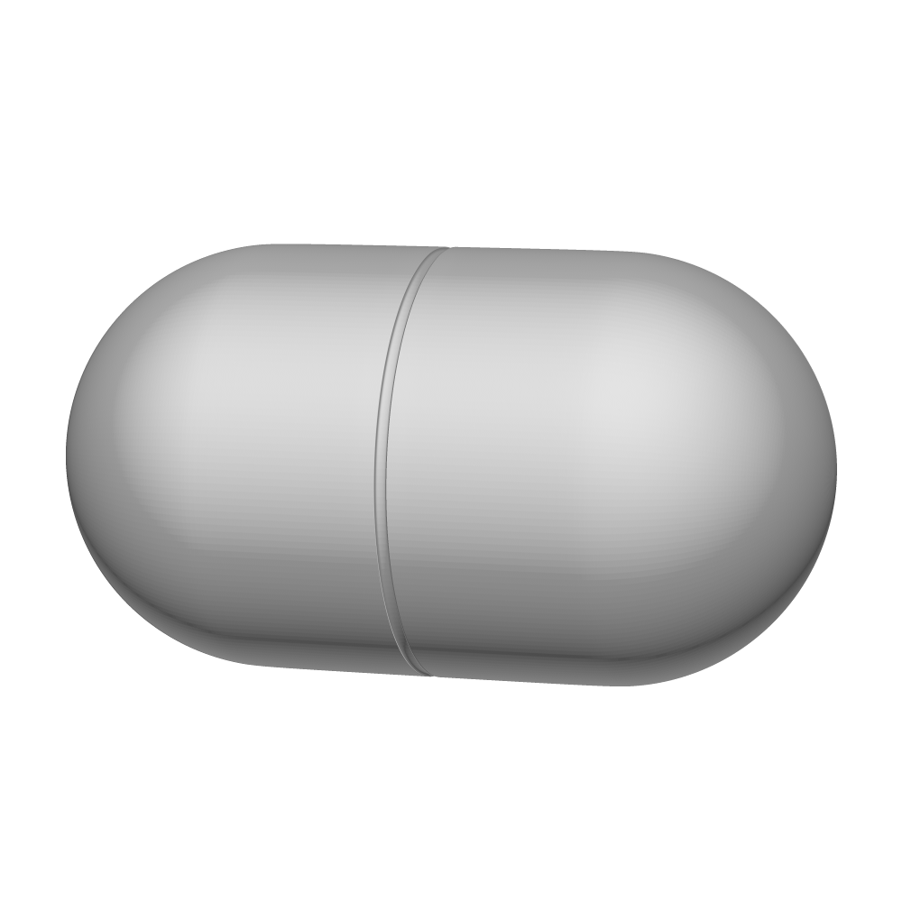 カプセル型の薬の3Dイラスト