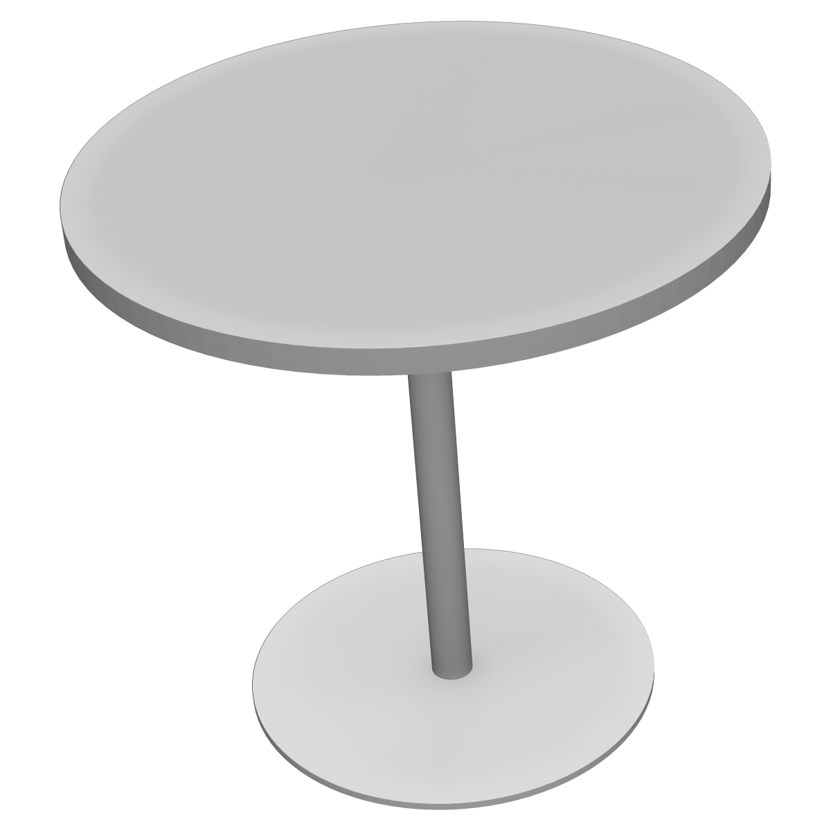 丸型ミーティングテーブルの3Dイラスト